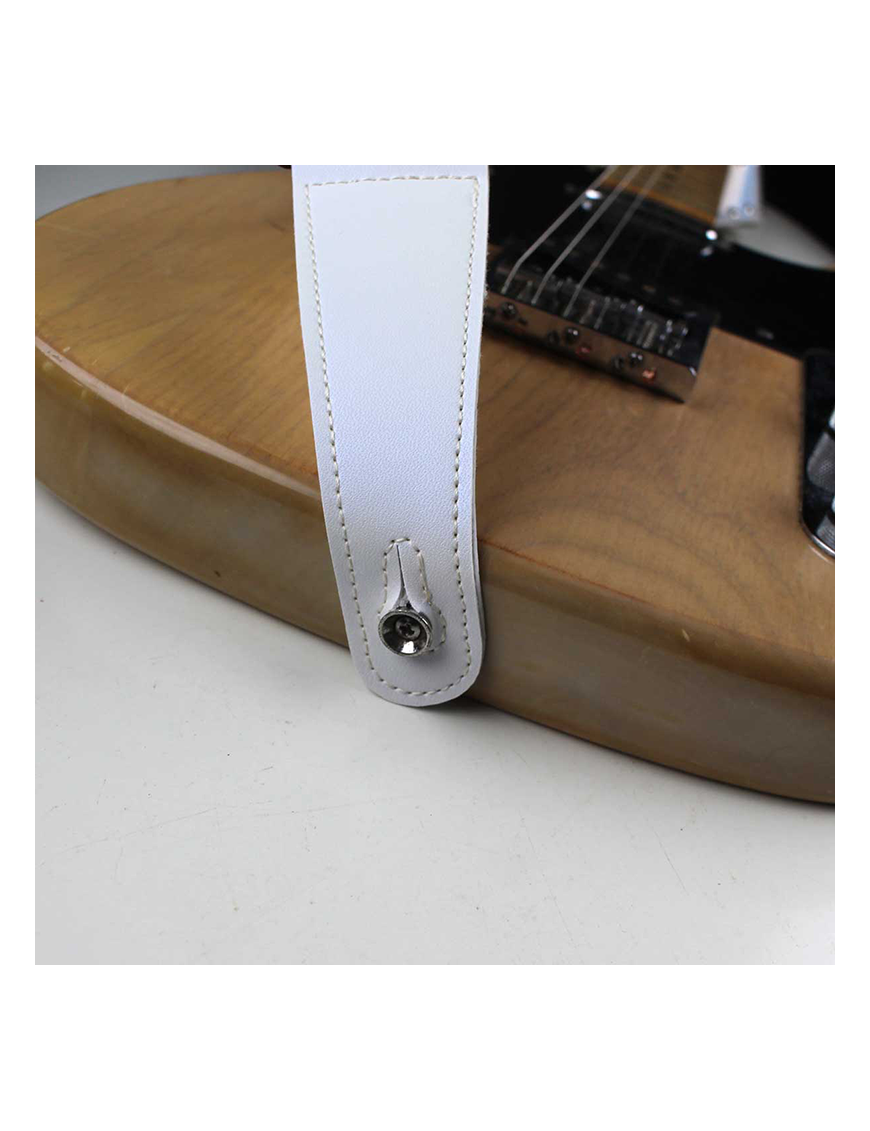 Basso® Chrome Spark Line Silver Tornasol Correa Guitarra 5cm Largo: 145cm