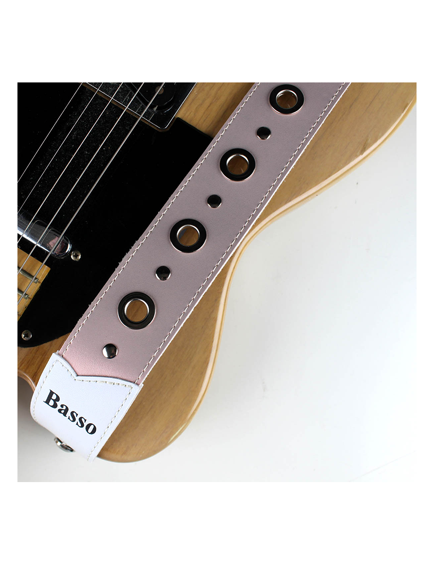 Basso® Chrome Urban Line Rose Correa Guitarra 5cm Largo: 145cm