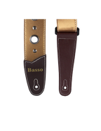 Basso® Chrome Urban Line Gold Correa Guitarra 5cm Largo: 145cm