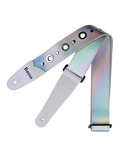 Basso® Chrome Urban Line Silver Tornasol Correa Guitarra 5cm Largo: 145cm