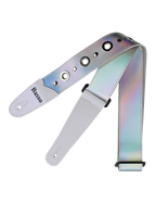 Basso® Chrome Urban Line Silver Tornasol Correa Guitarra 5cm Largo: 145cm