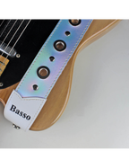Basso® Chrome Urban Line Silver Tornasol Correa Guitarra 5cm Largo: 145cm