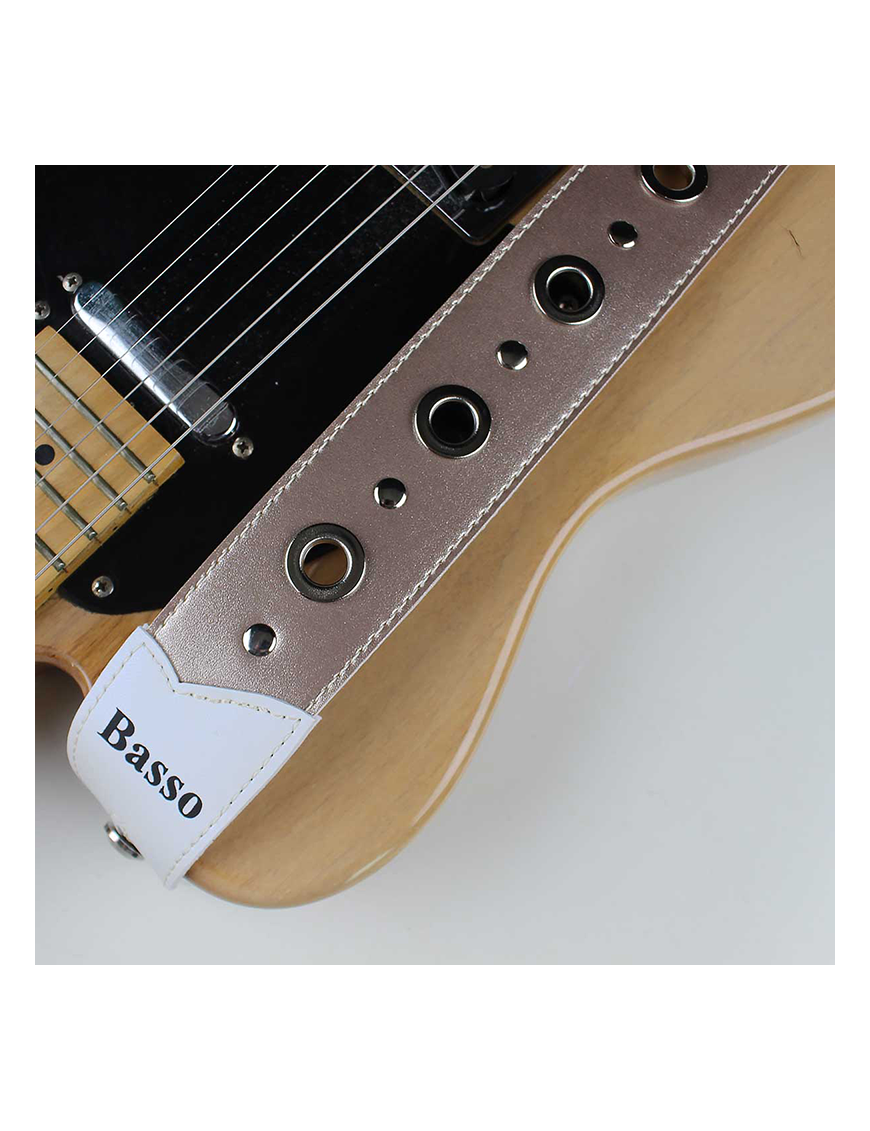 Basso® Chrome Urban Line Cobalt Correa Guitarra 5cm Largo: 145cm