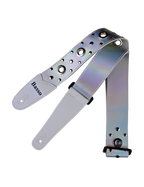 Basso® Chrome Urban Line Silver Tornasol Correa Guitarra 5cm Largo: 145cm