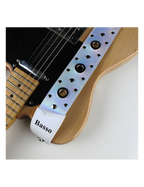 Basso® Chrome Urban Line Silver Tornasol Correa Guitarra 5cm Largo: 145cm
