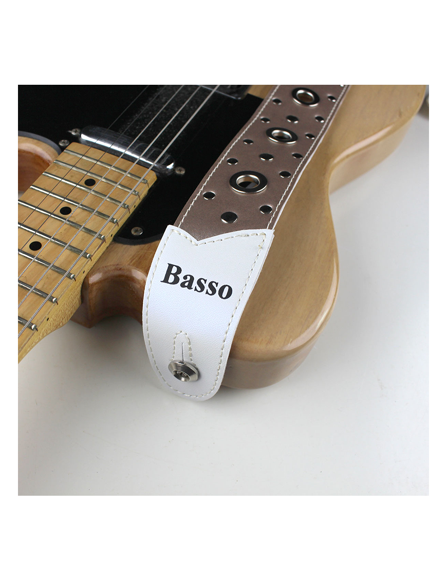 Basso® Chrome Urban Line Cobalt Correa Guitarra 5cm Largo: 145cm