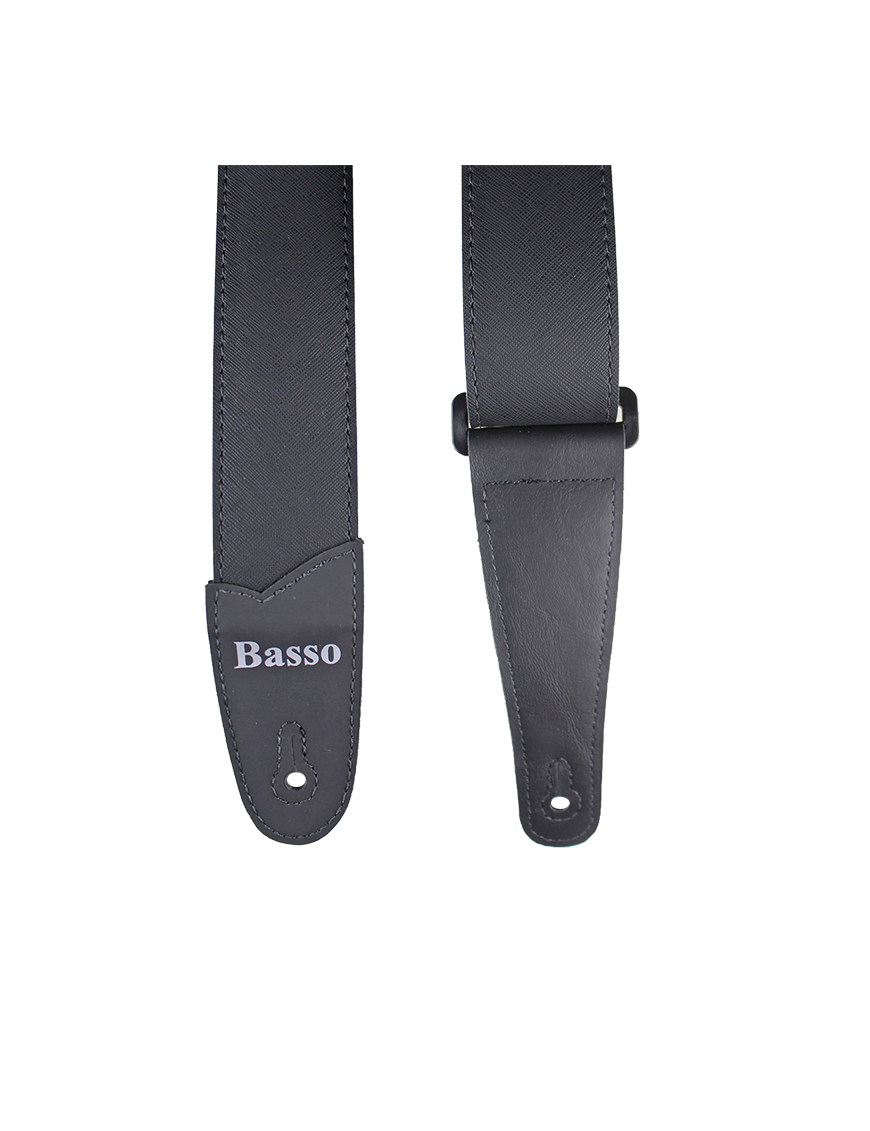 Basso® Wood Line Black Correa Guitarra 5cm Largo: 145cm