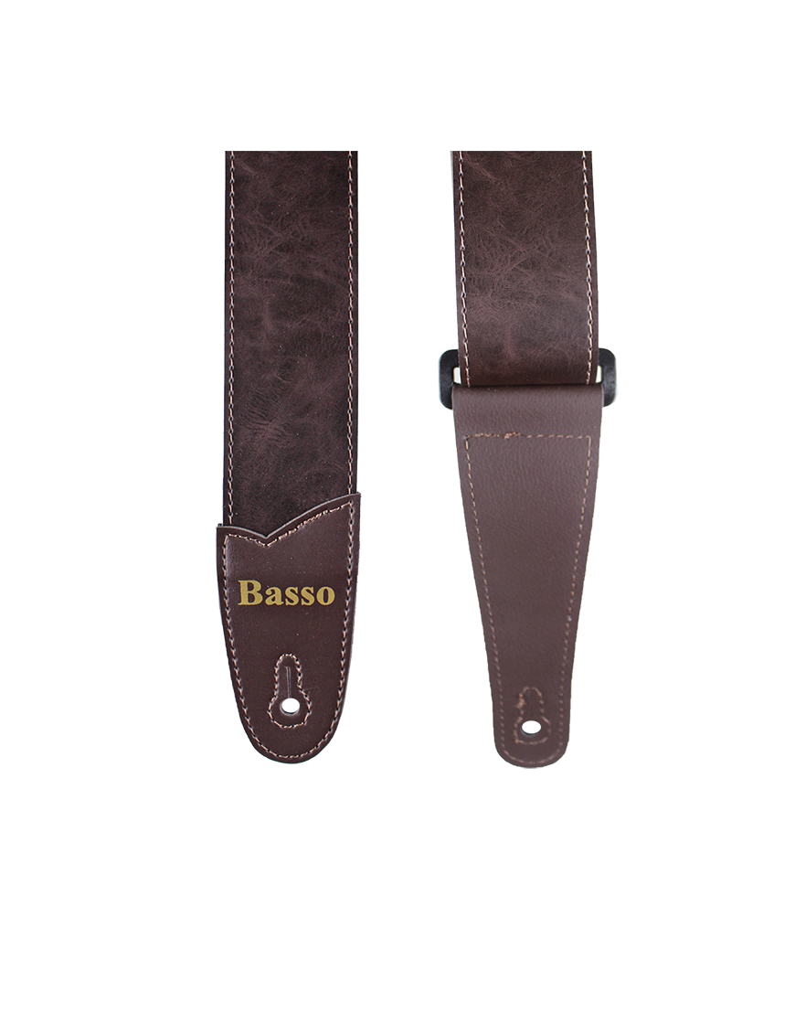 Basso® Wood Line Brown Correa Guitarra 5cm Largo: 145cm