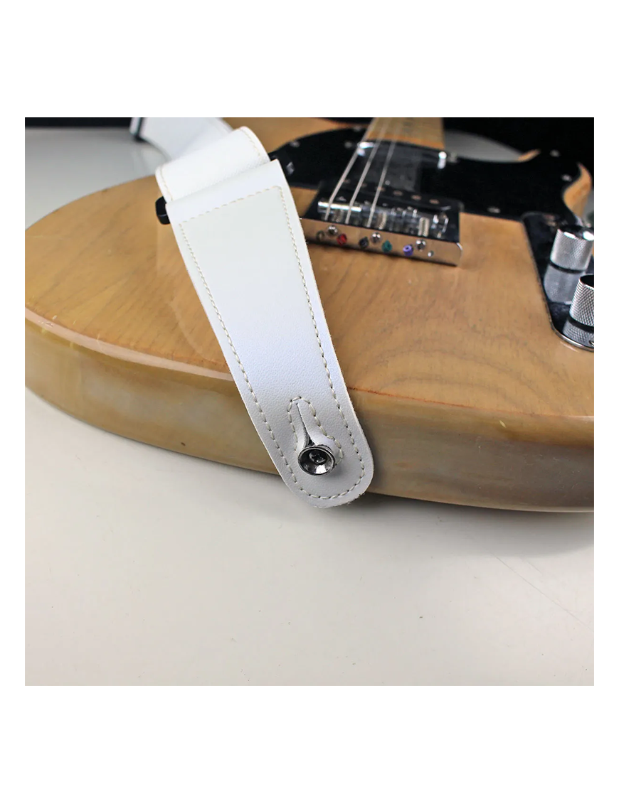 Basso® Oceanic Line White Correa Guitarra 5cm Largo: 145cm
