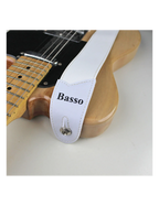 Basso® Oceanic Line White Correa Guitarra 5cm Largo: 145cm