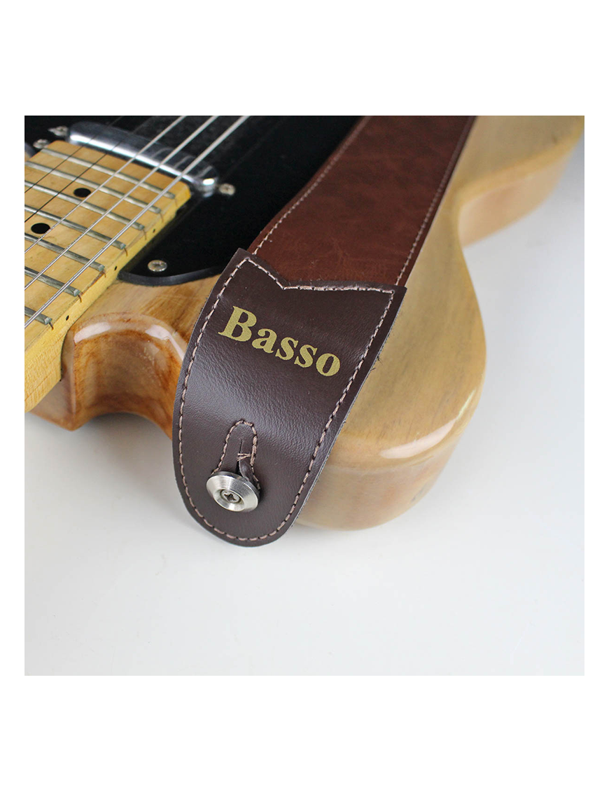 Basso® Vintage Line Caoba Correa Guitarra 5cm Largo: 145cm