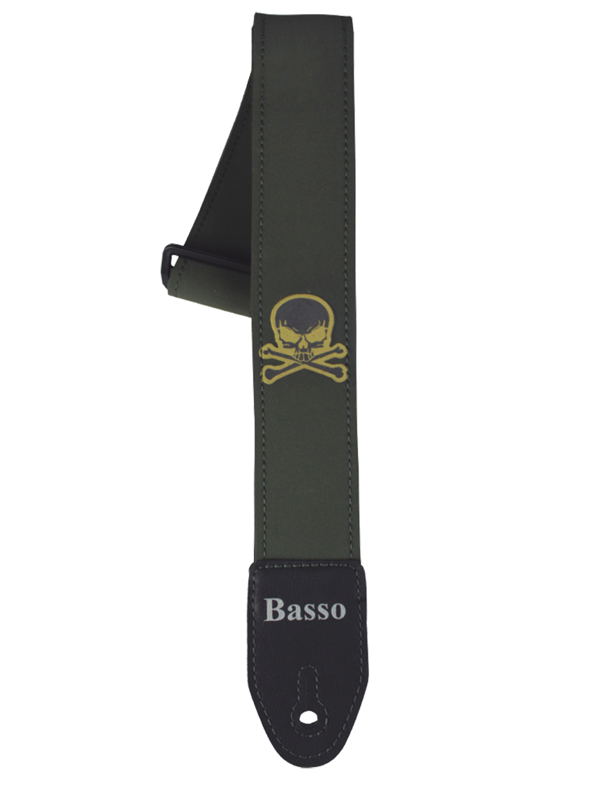 Basso® Design Calavera Correa Guitarra 5cm Largo: 150cm