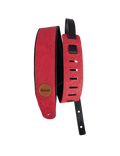 Basso® CUSTOM Cuero Floral Repujado Correa Guitarra 7cm Largo: 145cm | Rojo