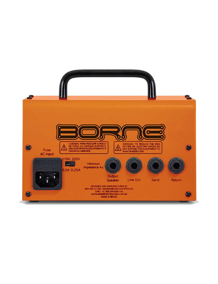 Borne® MoB T30 Amplificador Guitarra Cabezal 30W 2 Canales Color: Naranjo