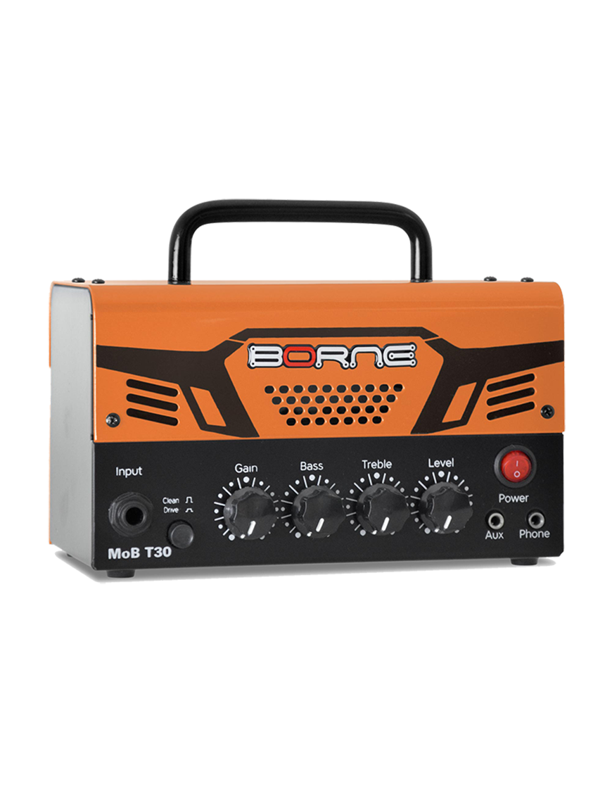 Borne® MoB T30 Amplificador Guitarra Cabezal 30W 2 Canales Color: Naranjo