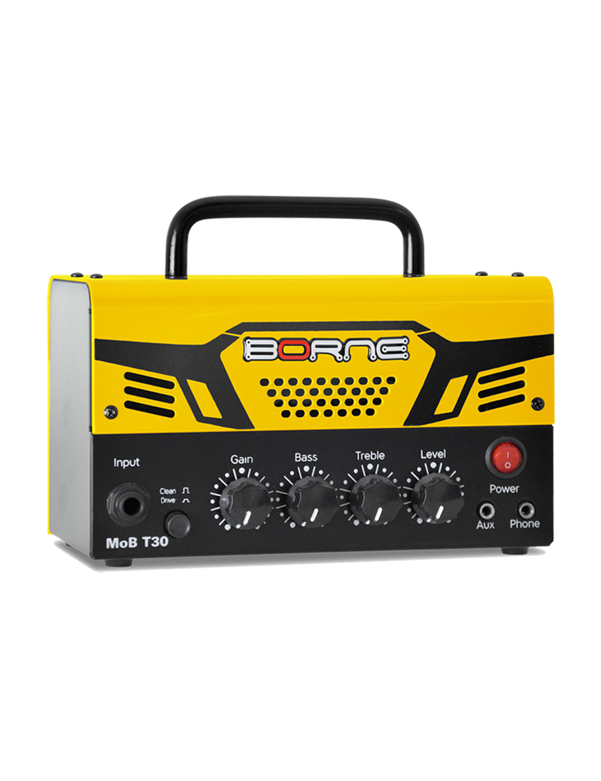 Borne® MoB T30 Amplificador Guitarra Cabezal 30W 2 Canales Color: Amarillo