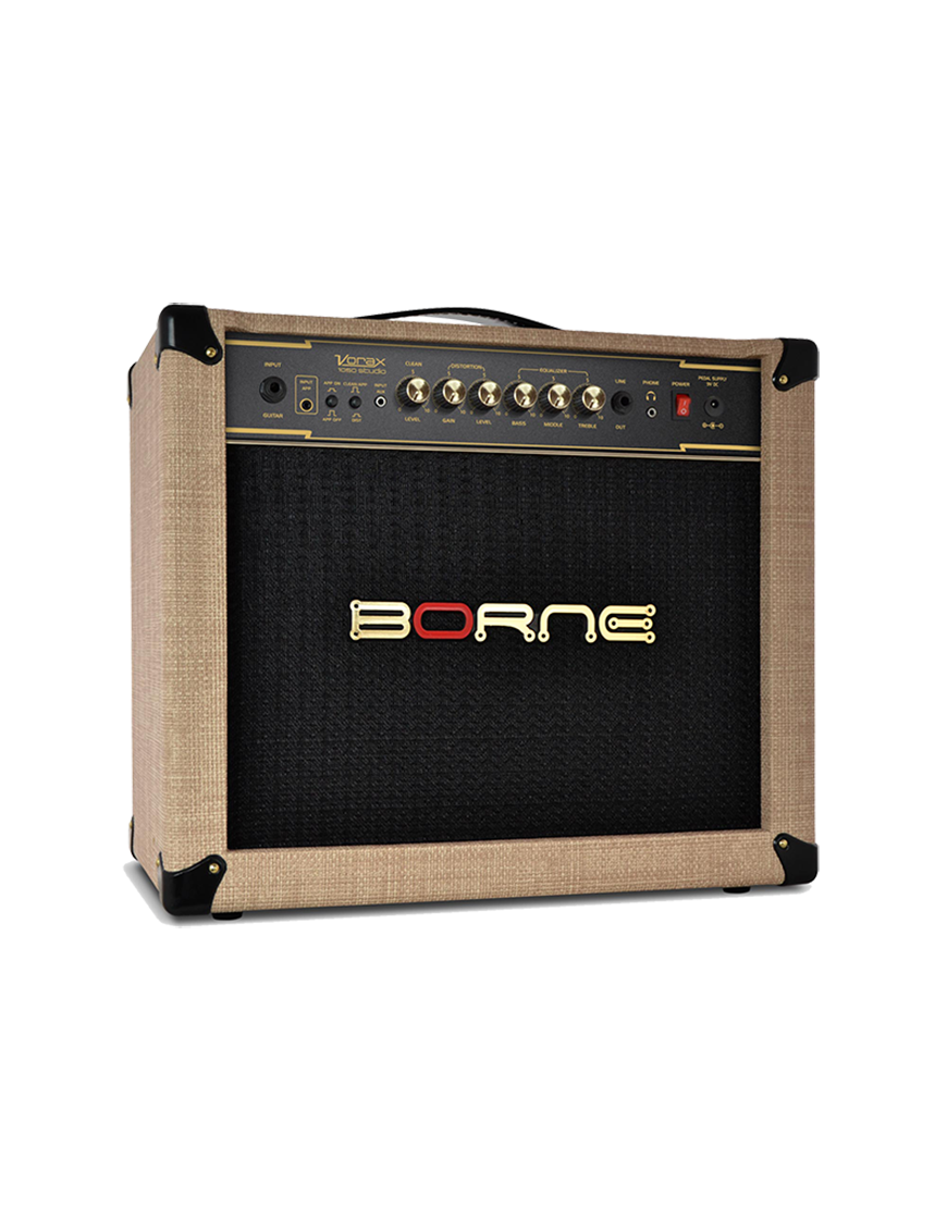 Borne® Vorax 1050 Studio Amplificador Guitarra Combo 1x10" 50W App Color: Beige