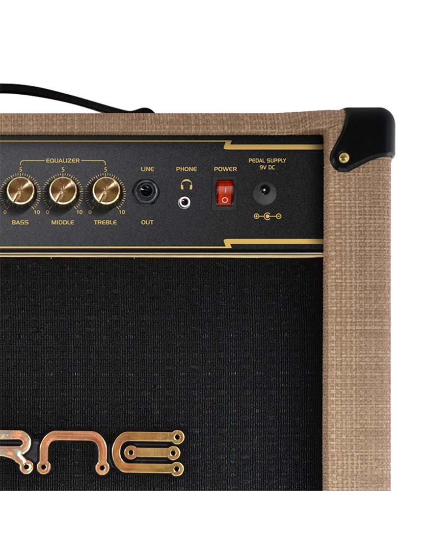 Borne® Vorax 1050 Studio Amplificador Guitarra Combo 1x10" 50W App Color: Beige