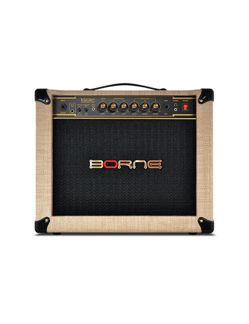 Borne® Vorax 840 Studio Amplificador Guitarra Combo 1x8" 40W App Color: Beige