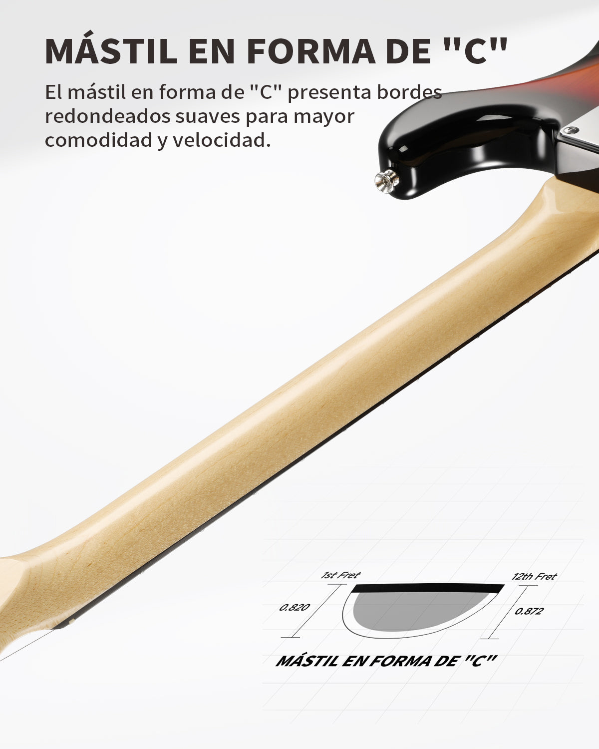 Donner DST-600 Guitarra eléctrica con funda EC6799