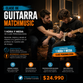 Clase de guitarra personalizada Matchmusic — 1,5 horas