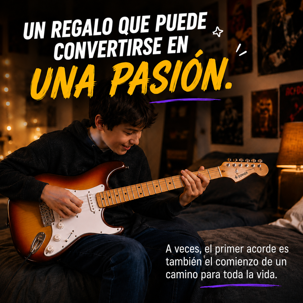 Más que una guitarra, una mejor manera de comenzar con el Pack Primer Acorde Donner DST-80