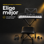 Teclado Donner DEK‑620 de 61 Teclas Sensibles con Clase Gratis