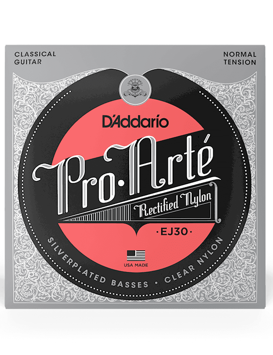 D'addario Ej30 Pro Arté Cuerdas Guitarra Clásica Nylon Rectified Tensión Normal