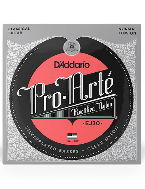 D'addario Ej30 Pro Arté Cuerdas Guitarra Clásica Nylon Rectified Tensión Normal