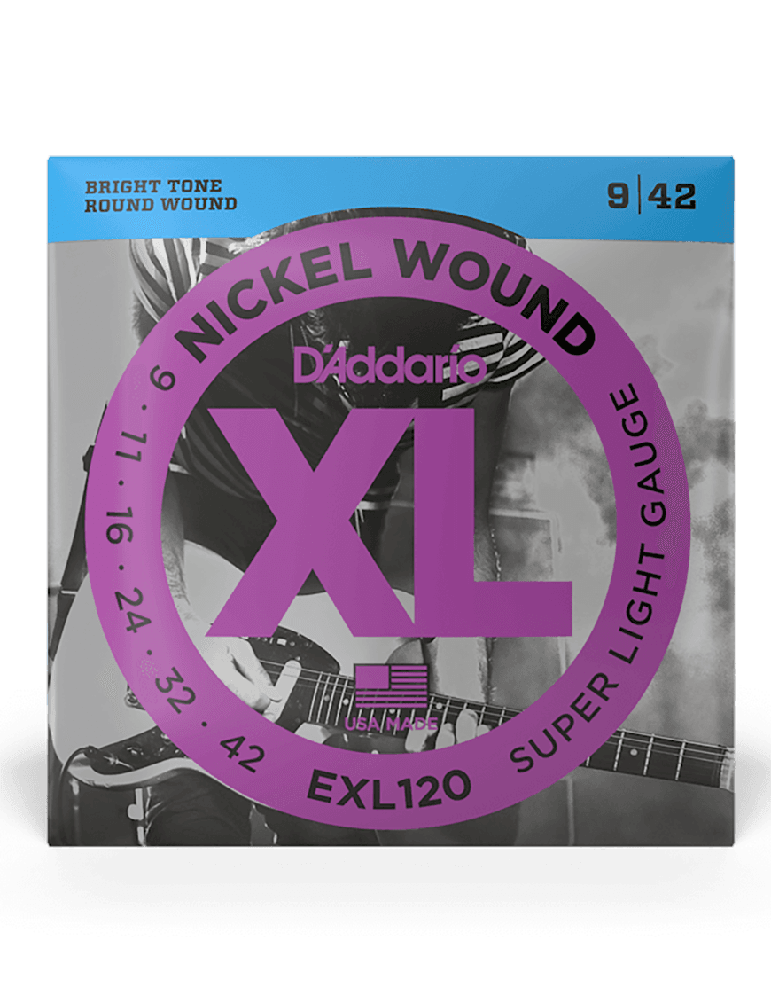 D'addario Exl120 9-42 Cuerdas Guitarra Eléctrica Nickel Wound