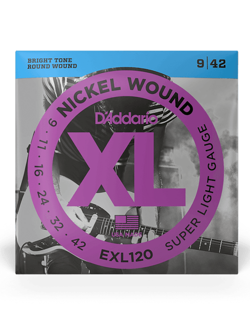 D'addario Exl120 9-42 Cuerdas Guitarra Eléctrica Nickel Wound