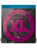 D'Addario EXL170 45-100 Cuerdas Bajo Eléctrico Regular Nickel Wound