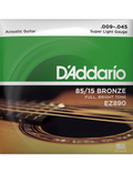 D'Addario EZ890 9-45 Cuerdas Guitarra Acústica 85/15 Bronze