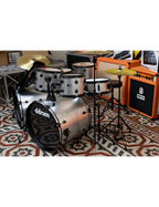 ddrum® D7BSB Batería Doble Bombo Set: 7 Piezas Trono Platillos Color: Silver