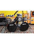 ddrum® D7BSB Batería Doble Bombo Set: 7 Piezas Trono Platillos Color: Silver