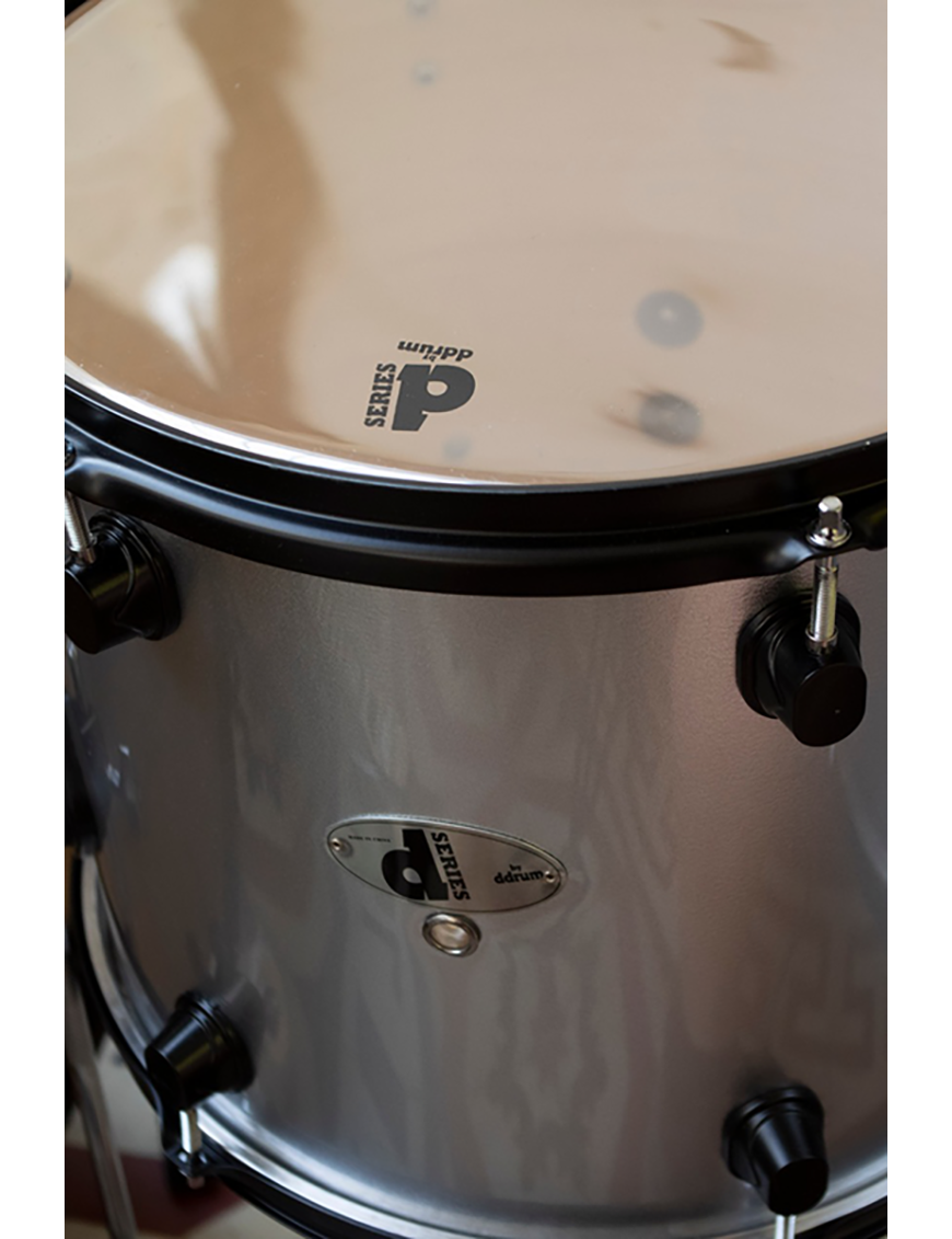 ddrum® D7BSB Batería Doble Bombo Set: 7 Piezas Trono Platillos Color: Silver