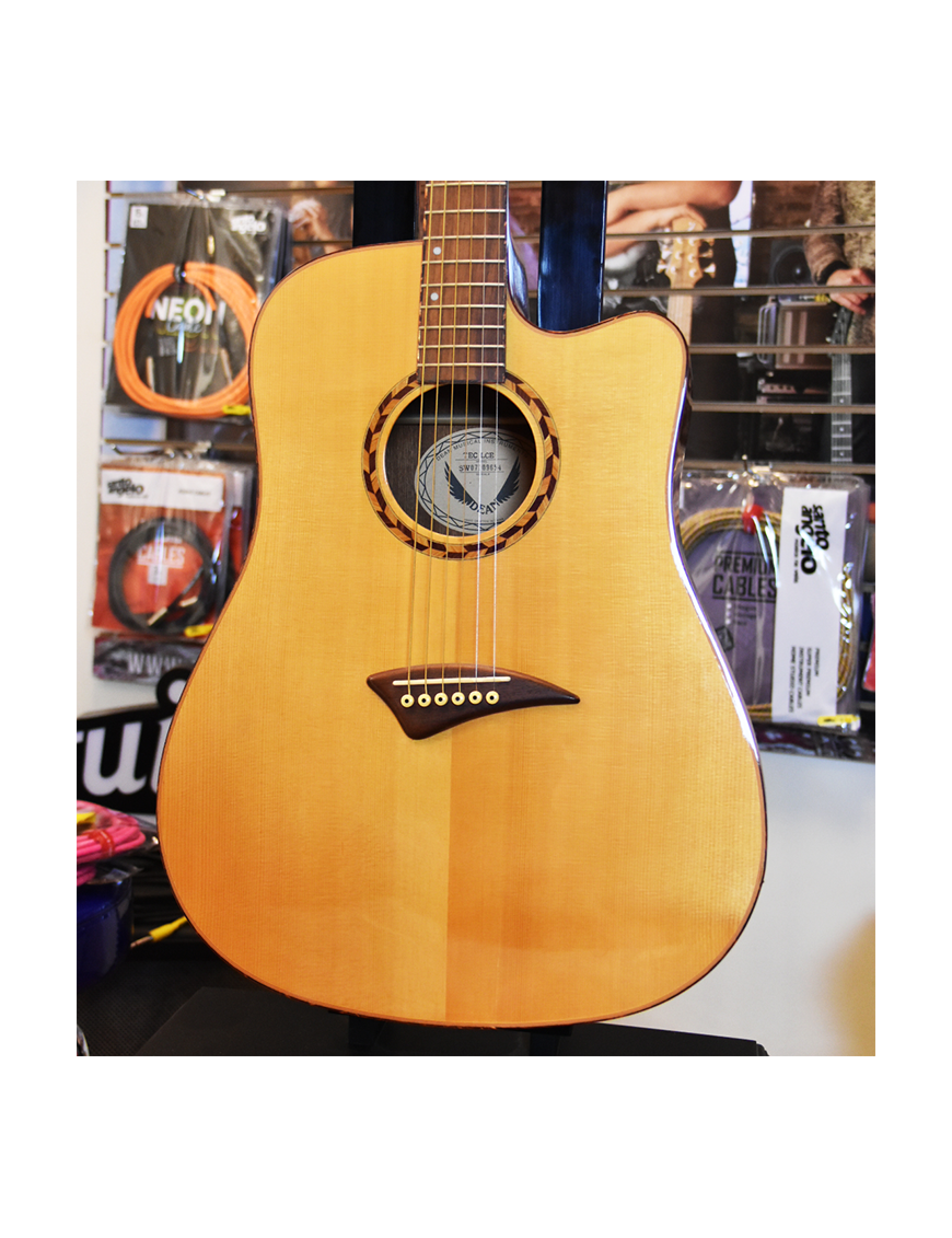 DEAN GUITARS® Tropical Exotic Lacewood Guitarra Acústica Cutaway