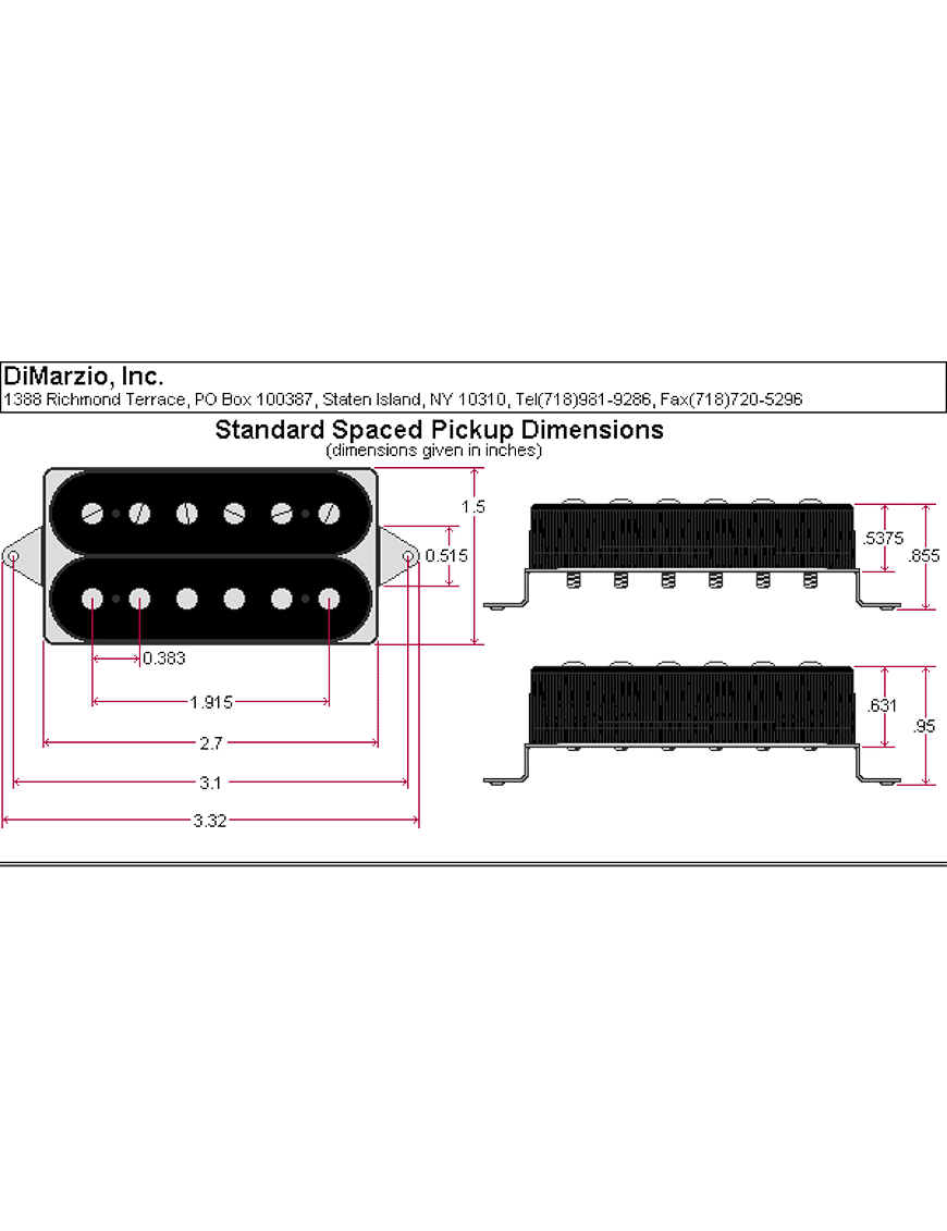 Dimarzio Dp227 Liquifire™ John Petrucci Cápsulas Guitarra Eléctrica Neck Humbucker Black