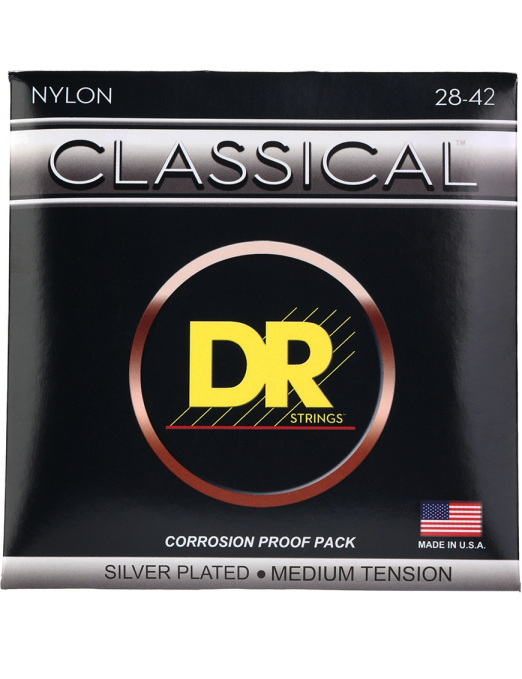 DR Cuerdas CN-H CLASSICAL Guitarra Clásica Nylon Tensión Alta 28-44