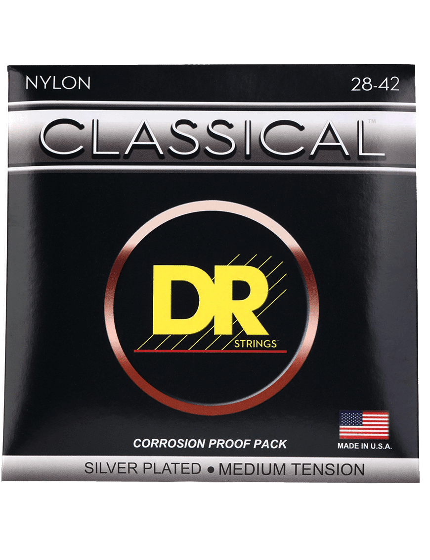 Dr Cuerdas Cn-M Classical Guitarra Clásica Nylon Tensión Media 28-42