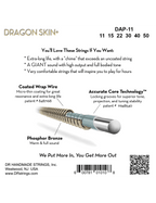 Dr Dragon Skin+™ 11-50 Cuerdas Guitarra Acústica Phosphor Bronze Recubiertas