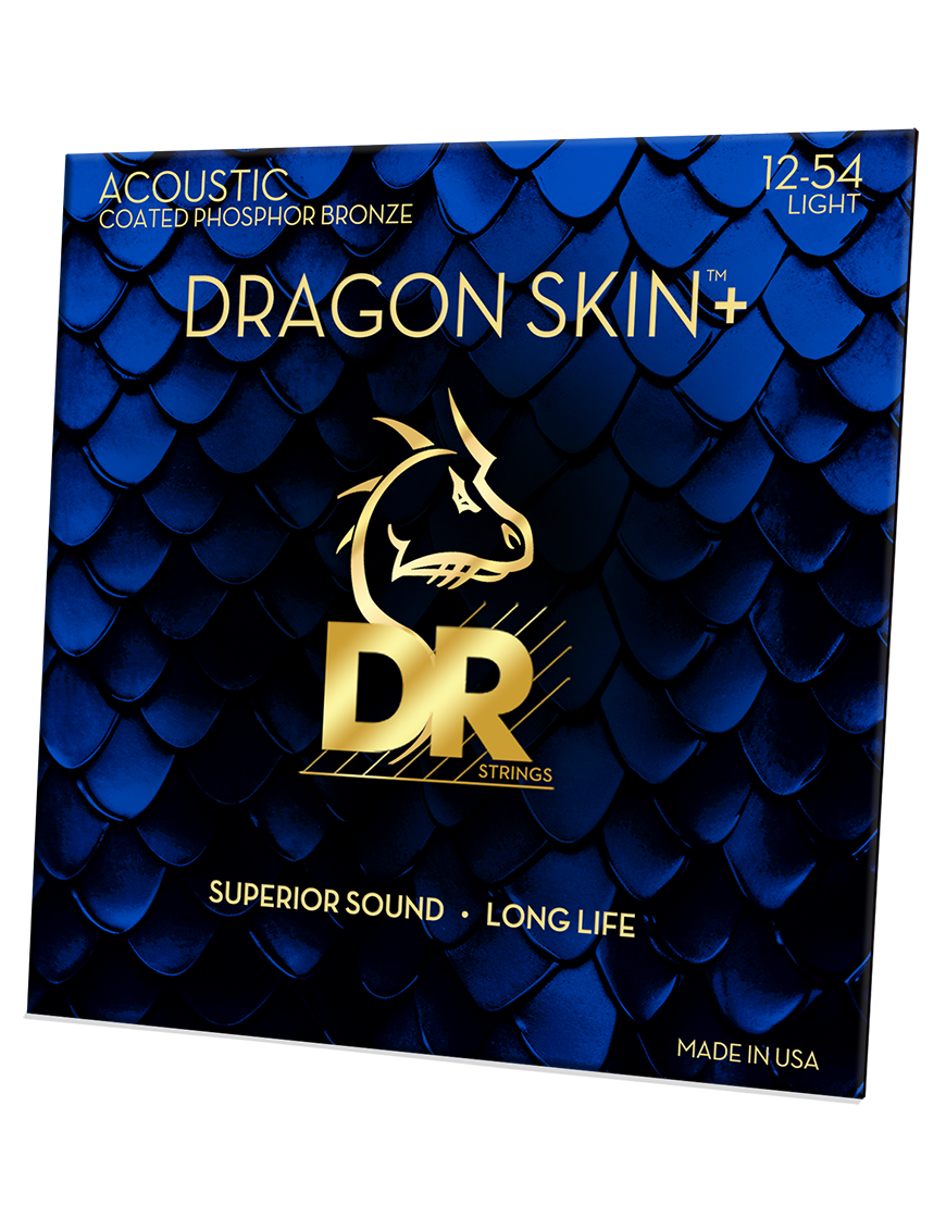 DR DRAGON SKIN+™ 12-54 Cuerdas Guitarra Acústica Phosphor Bronze Recubiertas
