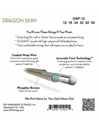 DR DRAGON SKIN+™ 12-54 Cuerdas Guitarra Acústica Phosphor Bronze Recubiertas