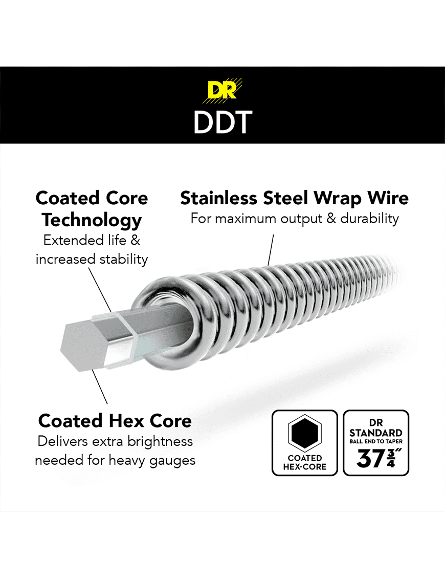 Dr Ddt™ Ddt5-55 Cuerdas Bajo Eléctrico 5 Cuerdas 55-135 Heavy