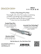 Dr Dragon Skin+™ 9-42 Cuerdas Guitarra Eléctrica Quantum Nickel Recubiertas