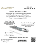 Dr Dragon Skin+™ 9-46 Cuerdas Guitarra Eléctrica Quantum Nickel Recubiertas