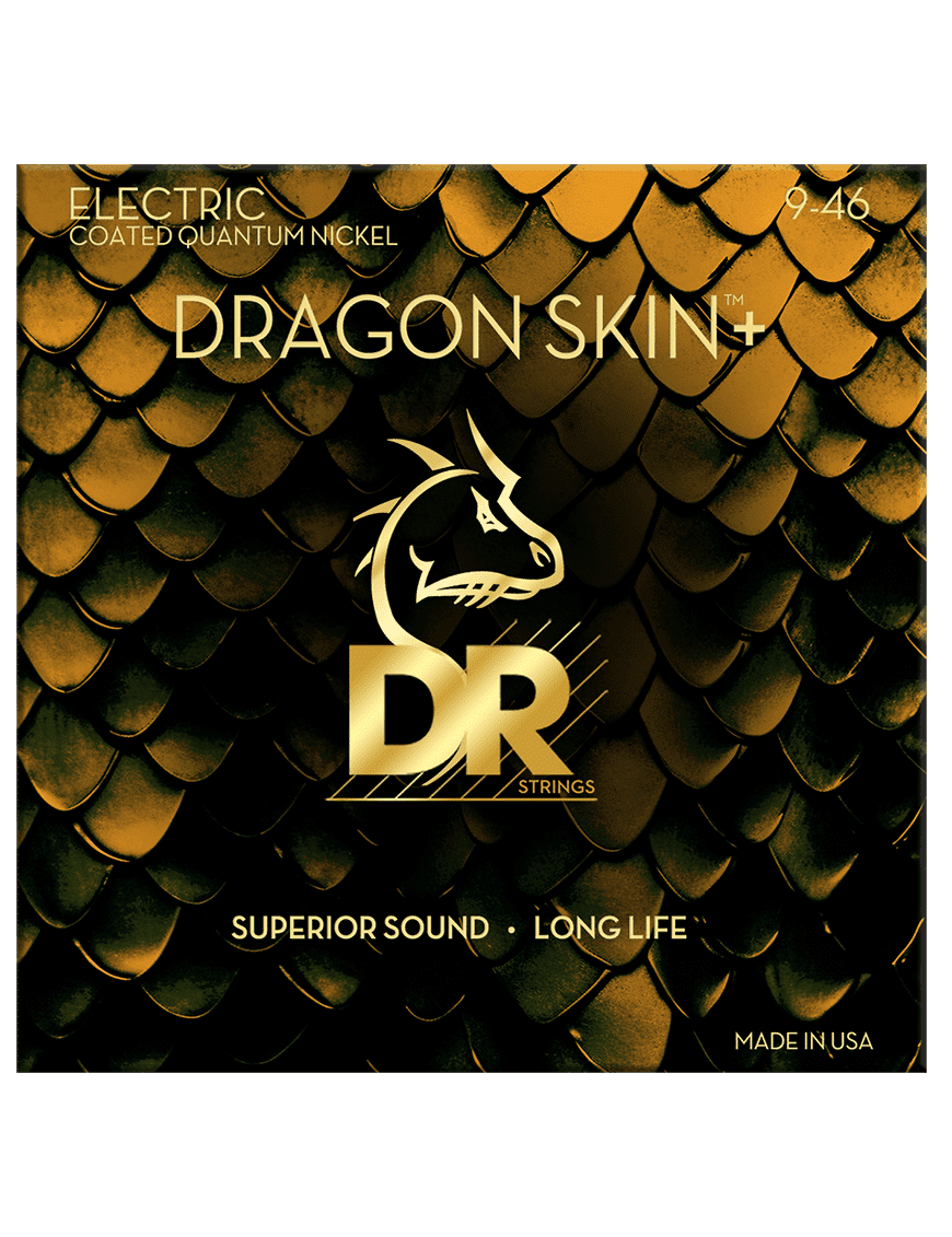 Dr Dragon Skin+™ 9-46 Cuerdas Guitarra Eléctrica Quantum Nickel Recubiertas