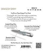 Dr Dragon Skin+™ 10-46 Cuerdas Guitarra Eléctrica Quantum Nickel Recubiertas