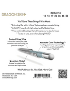 DR DRAGON SKIN+™ 10-56 Cuerdas Guitarra Eléctrica 7 Cuerdas Quantum Nickel Recubiertas