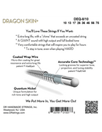 Dr Dragon Skin+™ 10-75 Cuerdas Guitarra Eléctrica 8 Cuerdas Quantum Nickel Recubiertas
